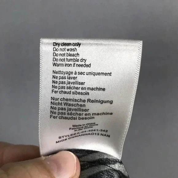 $299 ANINE BING Dolly Silk Skirt Zebra Print Size XS Midi Slit Willow Green Gray - Picture 15 of 16